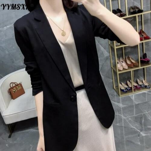Thin Office Suit Korean Style Elegant High-quality Half-sleeved Suit Sunscreen Jacket Female 2021 New Womens Blazer