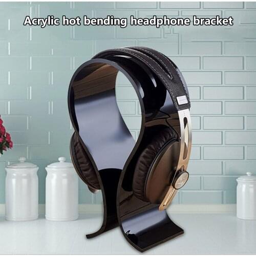 Universal Acrylic Earphone Headset Holder Headphone Desk Display Stand for Earphone Accessories