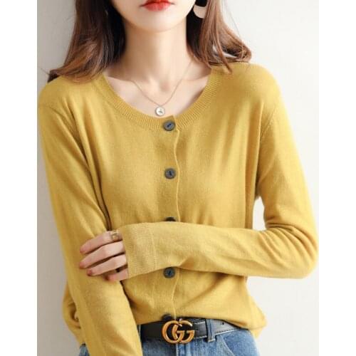 2021 Cardigans for woman summer sweaters knitted jumper High Quality Female knitwear V-neck cool comfortable