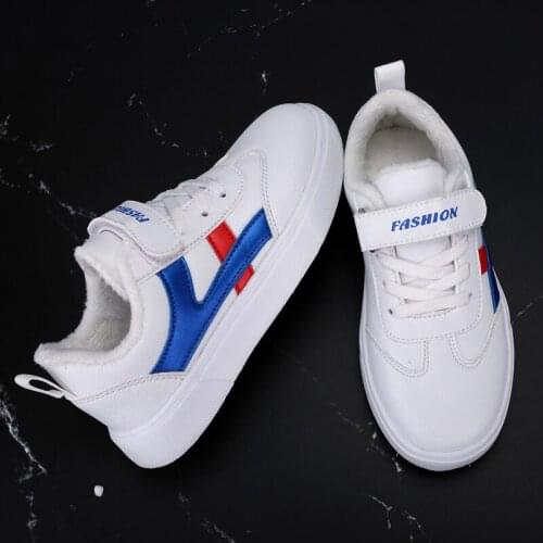 Winter Kids Shoes Baby Boys Girls Childrens Casual Sneakers Breathable Soft Anti-Slip Running Sports Shoes Plush Warm Trainers