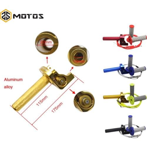 ZS MOTOS Motorcycle Hand Throttle Grips + Throttle Cable + Handle Grips For HONDA XL100 125 KLX110 CRF50 CRF230 Dirt Pit Bike