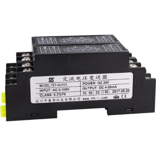 0-5V Ac to 0-10V Dc) Signal Isolator Module AC Voltage Transmitter AC0-100V 500V Output 4-20MA 0-5V 10V
