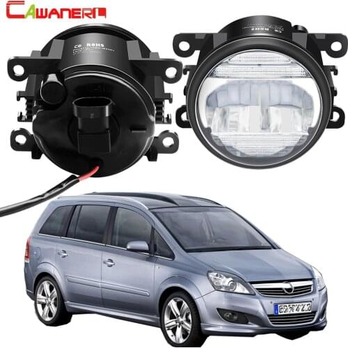 2in1 Fog Light Daytime Lamp Car Front Bumper LED Fog Light DRL 12V For Opel Zafira B MPV A05 2005 2006 2007 2008 2009 2010 2011