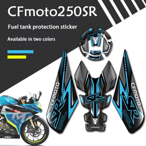 3D Motorcycle Accessories Gas Fuel Tank Pad Sticker Decals Motorbike Protector Racing Universal Fit GTR For CFMOTO 250SR 300SR