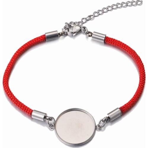 5pcs Lot Stainless Steel Rope Bangles Base Round Cabochon 20mm for Bracelets DIY Jewelry Making Supplies Bulk Items Wholesale