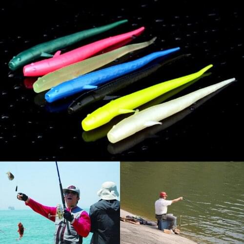 70mm Silicone Lure For Fishing SoftBait Worm artificial Carp Fishing Tackle 10pcs
