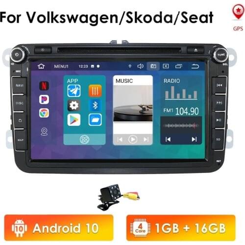 Android 10 2din Car Radio for VW POLO GOLF 5 6 POLO PASSAT B6 CC JETTA TIGUAN TOURAN EOS SHARAN SCIROCCO CADDY 4G GPS Navi DVD