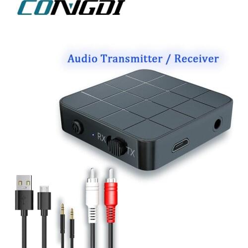 3.5mm Wireless Bluetooth Audio Receiver V5.0 Audio Adapter Headphone Speaker Music Stereo Audio Transmitter Adapter Dongle