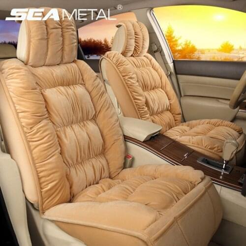 Automobiles Seat Cover Plush Car Seat Covers Interior Seat Cushion Warm Universal For Winter Protector Carpet Mats Accessories