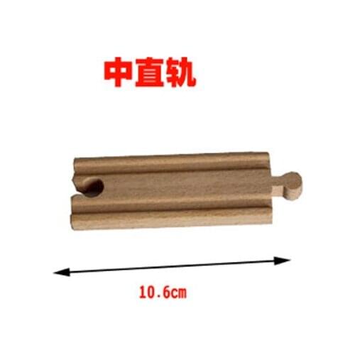 D539 Suitable for train series 10.6cm straight rail Medium track 5pcs/LOT Compatible with BRIO wooden train tracks