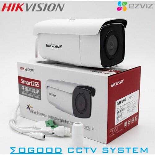 Hikvision EZVIZ DS-2CD3T66FWDV2-I5 H.265 4MP POE IP Bullet Camera Support ONVIF IR 30M Outdoor IP66 Low illumination