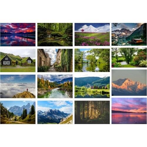 Diy Diamond Painting Natural Scenery Landscape Scenery Living Room Decoration Painting Bedroom Porch Hanging Painting