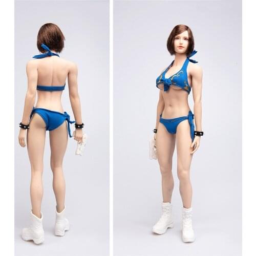 Cosplay Sexy Female Figure Clothes Accessory Swimsuit Underwear TYM045 In Stock 1/6 Model Blue Color for 12'' Body