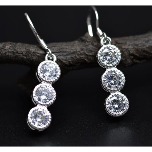 Hot Deals Drop Ibiza Earrings Boho For Women Silver Color Crystal Fashion Womens Jewelry Lady Elegant Accessories Female