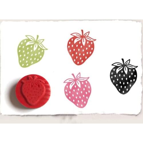 MEET HUANG 2.5cm Strawberry stamp DIY rubber stamps for scrapbooking stationery scrapbooking standard stamp