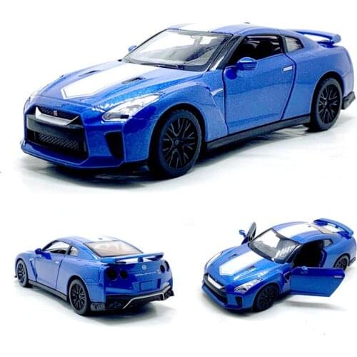 High Simulation 1:32 Nissan GTR R35 50th Anniversary Diecasts & Toy Vehicles Metal Car Model Pull Back Collection Kids Toys