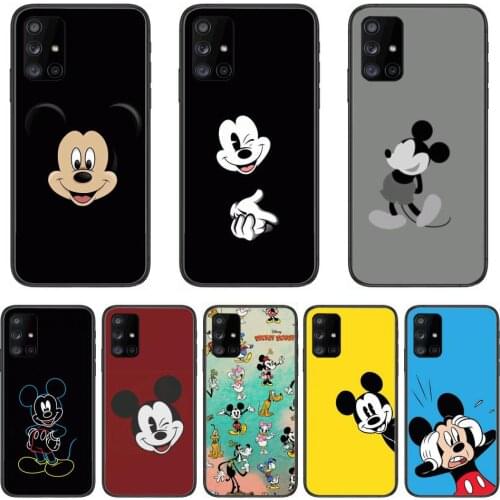 Micky Mouse Disney Phone Case Hull For Samsung Galaxy A 90 50 51 20 71 70 40 30 10 80 E 5G S Black Shell Art Cell Cover