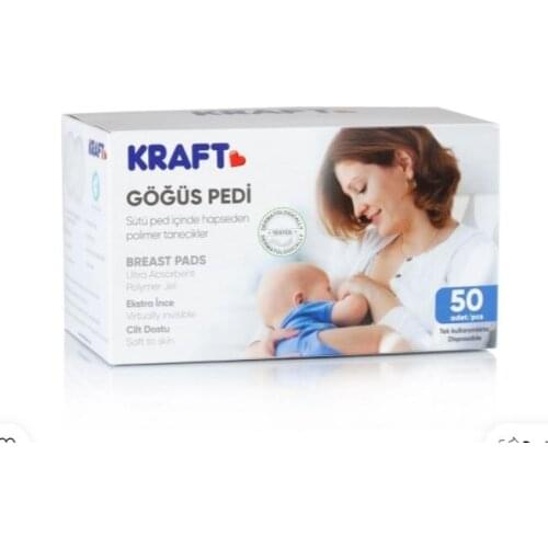 Kraft Chest Pad 50 Pcs Skin Friendly Does Not Leak Absorbs Milk Very Well High Quality Brend
