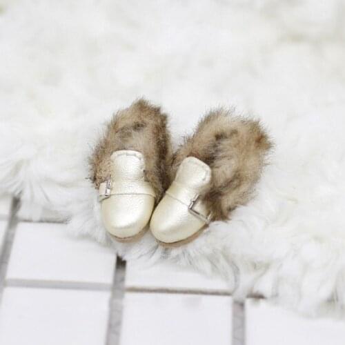 OB11 shoes Lazy fur shoes available for OB11 cu-poche Middie Blythes 1/12 BJD doll accessories shoes for dolls