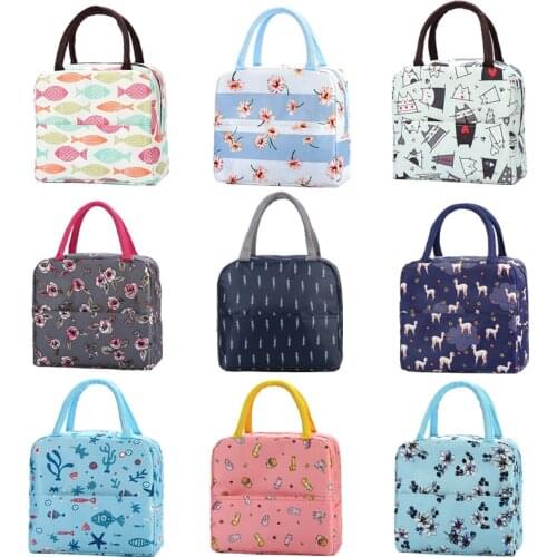 Portable Thermal Lunch Bags Women Kids Insulated Cooler Tote Picnic Food Container Student lunch box bag Fresh Keeping Ice Pack