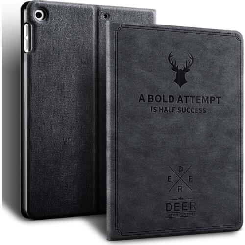 Retro Deer Pattern Case For Apple iPad Air 4 10.9 2020 cases PU Leather flip Stand Cover For iPad Air 4 A2324 Tablet shell Funda
