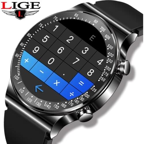 LIGE New Smart Watch Men Waterproof Sports Fitness Watch Health Tracker Bluetooth Music call smartwatch Woman Custom Watch Face