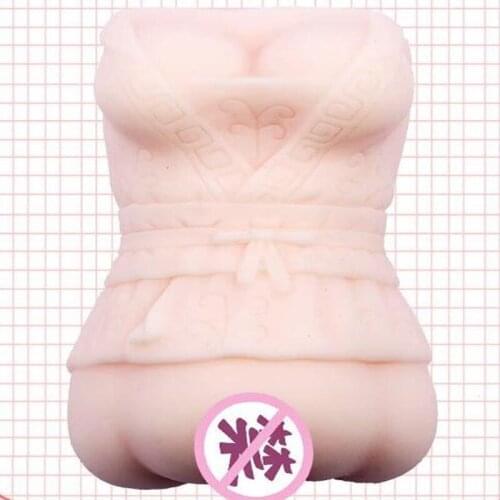 Waterproof Silica gel inversion rotating airplane cup female mannequin masturbation appliance hand free vibration doll sex D244