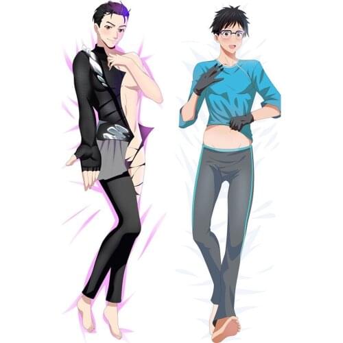 Japanese Anime YURI!!! on ICE Hugging Pillow Cover Case Pillowcase Decorative Pillows male 2Way 50*160cm