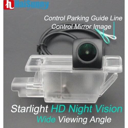 Car Reverse Rear View Camera Full HD For Peugeot 2008 3008 508 308 T9 Starlignt Night Vision Fisheye Lens Rearview Parking Cam