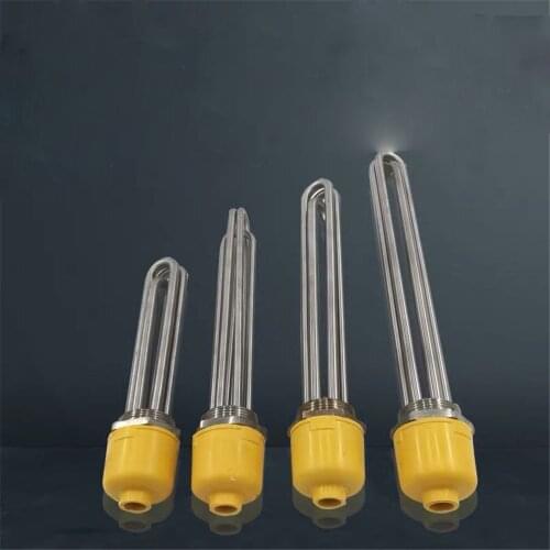 DN40(47mm) Thread Heating Pipe Replacement Water Heater Electrical Immersion Element Booster 3KW/6KW/9KW/12KW 220V/380V