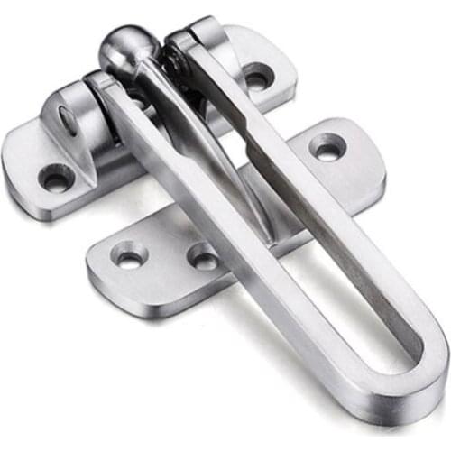 Stainless Steel Hasp Latch Lock Door Chain Anti-theft Clasp Padlock for Home Kit