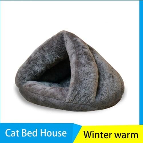 Winter Warm house for cats Slippers Dog Bed Pet Dog House Soft furniture Cat Bed House For Pets cama gato mascotas dla kota
