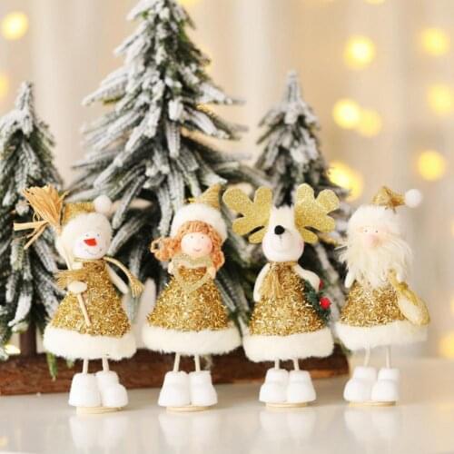 2021 Christmas Doll Nice-looking Portable Lightweight Angel Snowman Doll Christmas Tree Pendant Decor for Table Gift Crafts