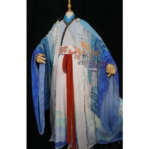 Anime Tian Guan Ci Fu Shi Wudu Cosplay Costume Villain Self-rescue System Shen Qingqiu Costumes Hanfu for Halloween Party