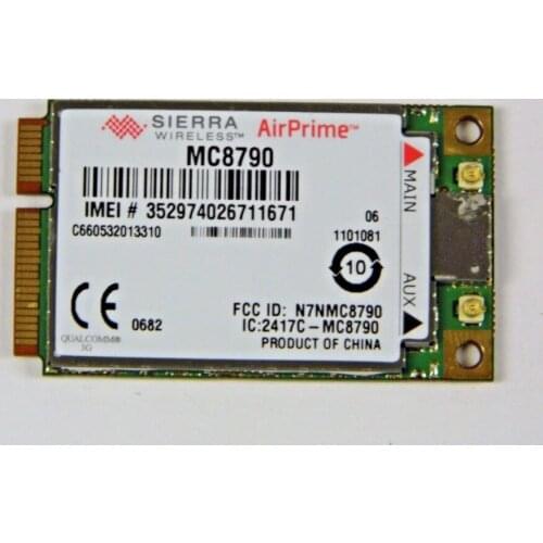 Wireless Adapter Card for Unlocked SIERRA MC8790 3G Module 3G/HSPA/UMTS Wireless wifi Mini PCI-E Card GPS Function Network Card