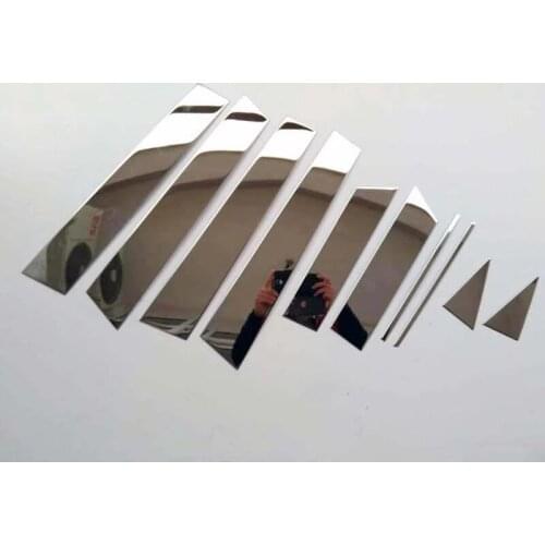 For Nissan Qashqai J11 2014 - 2017 2018 2019 2020 Stainless Car Window Pillar Cover Trim Car Styling Sticker Auto Accessories