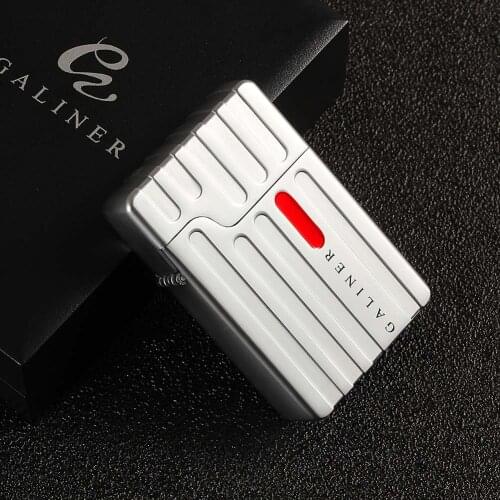 GALINER Cigar Lighter 2 Jet Torch Turbo Lighter Fire Starter Gas Windproof Lighter Cigar Cigarettes Ignition