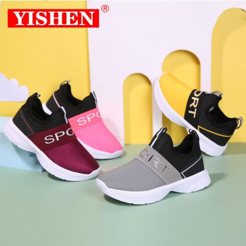 YISHEN 2021 Kids Sneakers Mesh Lightweight Children Shoes Casual Breathable Boys Girls Sports Shoes Non-slip Sneakers Zapatillas