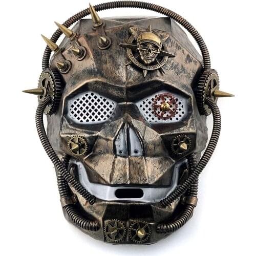 Retro Gold Steampunk Masquerade Mask Costume Venetian Party Mask