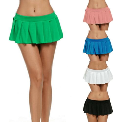 Fashion Summer Women Skirts Sexy Schoolgirl Pleated Mini Skirt Night Party Skater Short Skirt