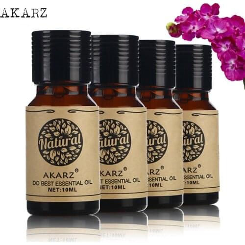 AKARZ Famous brand sets Musk Eucalyptus Vanilla Melissa essential oil Pack For Aromatherapy, Massage,Spa, Bath 10ml*4