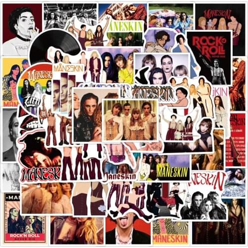 10/30/50PCS New Rock Band Man Singer Stickers DIY Graffiti Travel Luggage Guitar Skateboard Cool Waterproof Sticker for Kid Toys