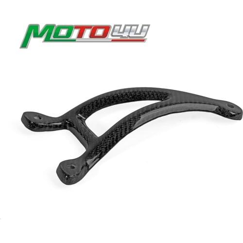 Real Carbon Fiber Exhaust Hanger Bracket 100% Twill Weave Gloss For YAMAAH YZF-R3 R3 MT03 2015 2016 2017
