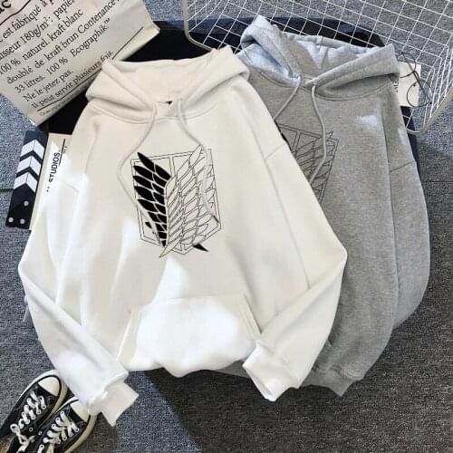 2021 New Women Hoodies Japanese Anime Graphic Sweatshirt Hoodie Attack on Titan Harajuku Spring Autumn Unisex Casual Sweatwear
