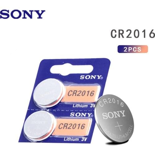2pcs Sony CR2016 Original Lithium Button Battery 3V cr 2016 DL2016 KCR2016 BR2016 Coin Cell batteries for watch computer