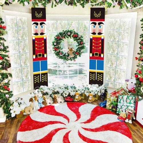 Christmas Door Banner Christmas Decor For Home Outdoor Merry Christmas Door Xmas Ornaments Natal New Year