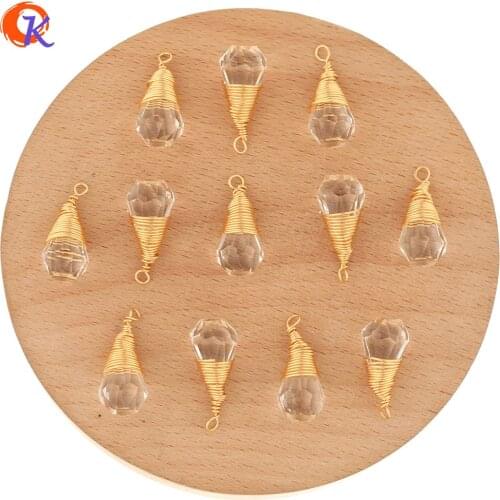 Cordial Design 50Pcs 9*20MM Jewelry Accessories/Crystal Pendant/Drop Shape/Hand Made/Earring Findings/DIY Jewelry Making/Charms