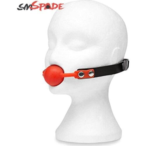 41mm silicone bondage ball gag,adult sex restraints mouth gag,sex slave mouth plug,ball gag for adult game erotic sex toys KX09