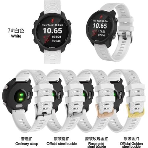 Tschick Band For Samsung Galaxy Watch 42mm/Galaxy Watch Active/For Ticwatch S/E/2/Vivoactive 3, Silicone Replacement Sport Strap