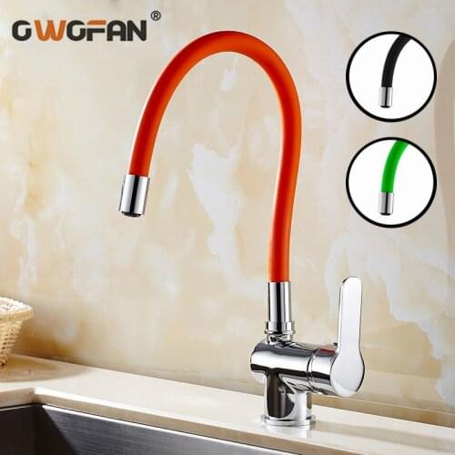 Modern Sink Faucet Silica Gel Nose Any Direction Rotating Kitchen Faucet Mixer Sink Water Tap Torneira Single Handle Tap 9106